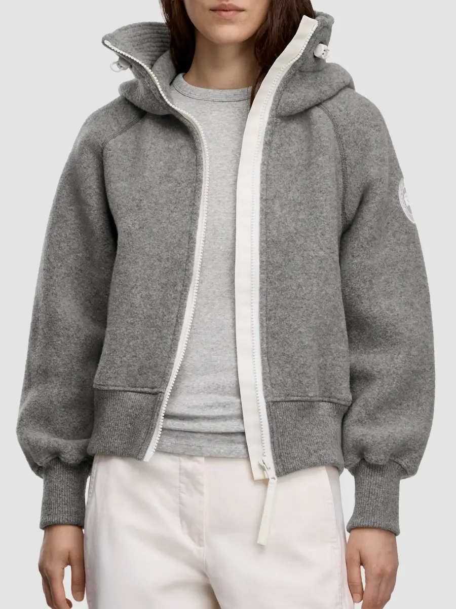 Canada Goose Women's Chilliwack Wool-Blend Fleece Hoodie | Thumbnail 7
