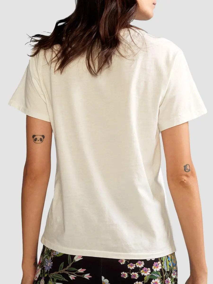 CYNTHIA ROWLEY Women's Distressed Cotton T-Shirt | Thumbnail 2