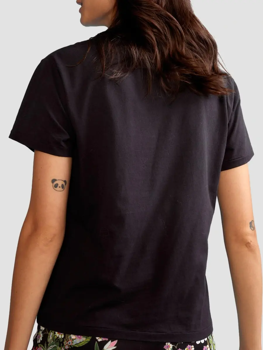 CYNTHIA ROWLEY Women's Distressed Cotton T-Shirt | Thumbnail 2