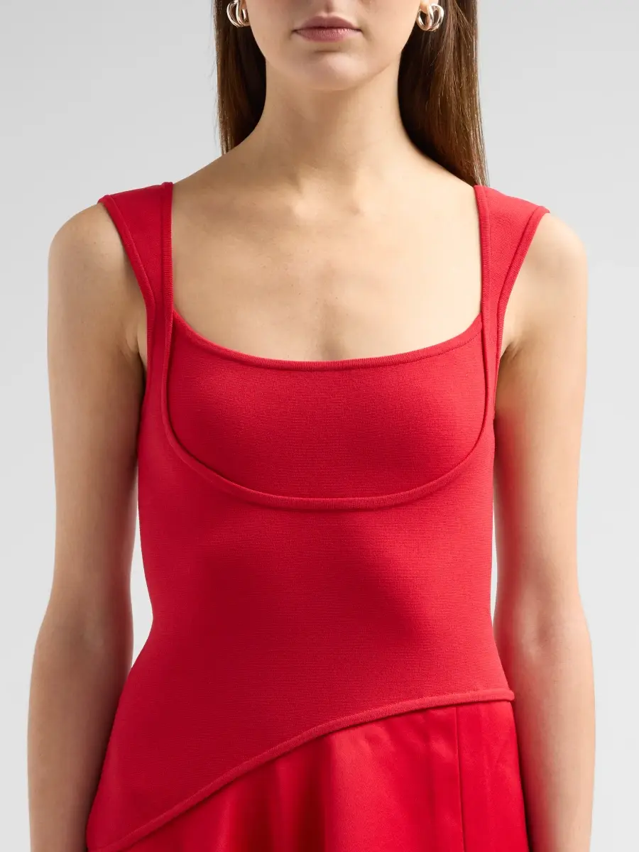 Amur Women's Scarlet Asymmetric Midi Dress | Thumbnail 5 Amur Women's Scarlet Asymmetric Midi Dress | Thumbnail 5