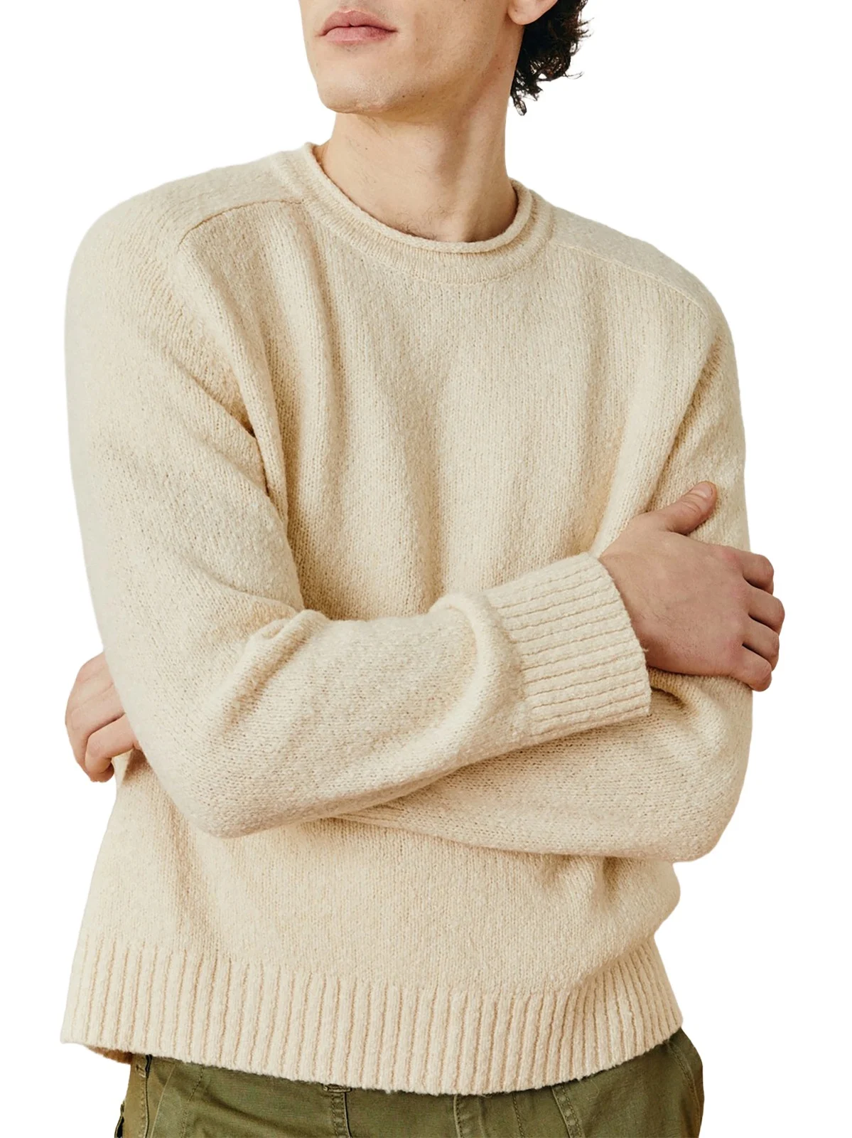 Corridor Men's Bouclé Wool-Blend Rolled-Neck Sweater