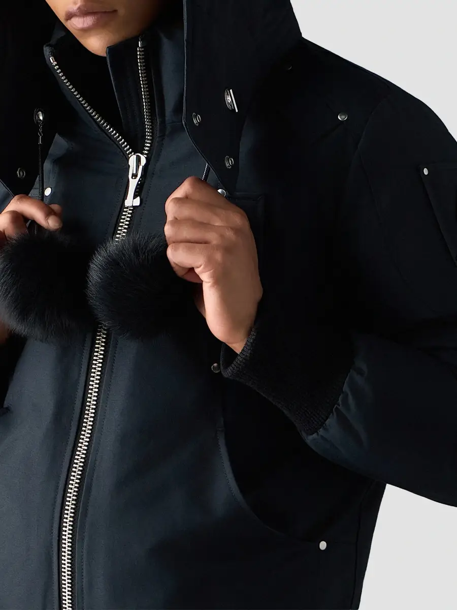 Moose Knuckles Women's Debbie Shearling-Trim Down Bomber Jacket | Thumbnail 6 Moose Knuckles Women's Debbie Shearling-Trim Down Bomber Jacket | Thumbnail 6