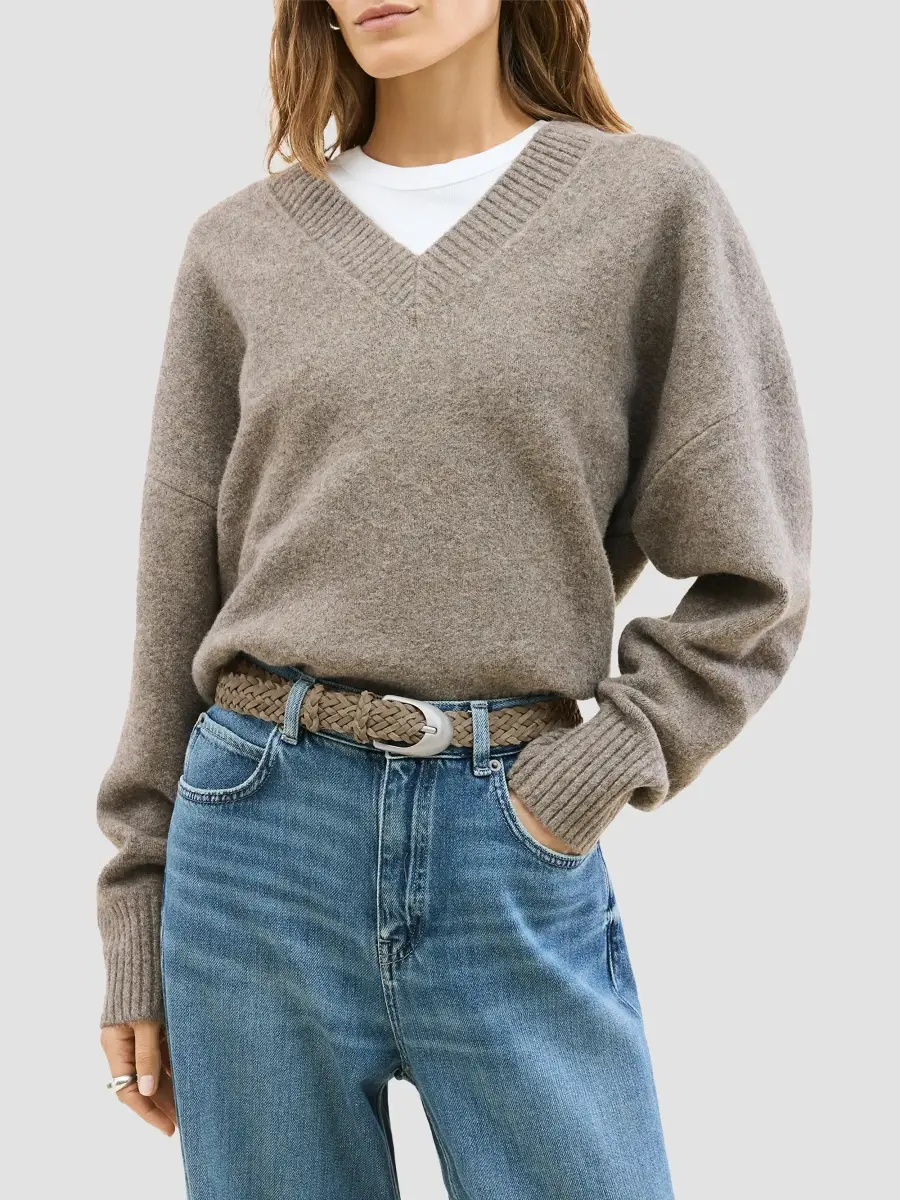 Naghedi Women's Sonora Striped Suede Woven Belt | Thumbnail 2 Naghedi Women's Sonora Striped Suede Woven Belt | Thumbnail 2