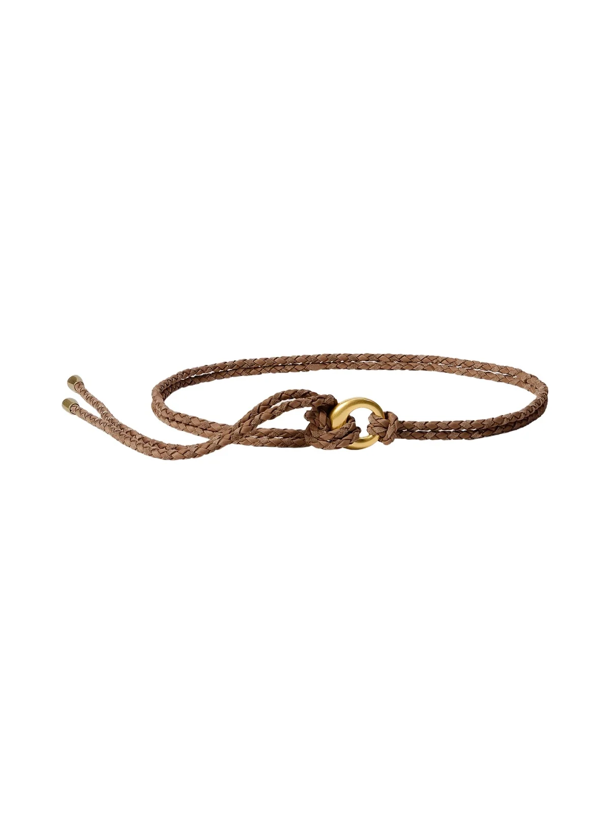 Naghedi Women's Salta Striped Suede Woven Belt