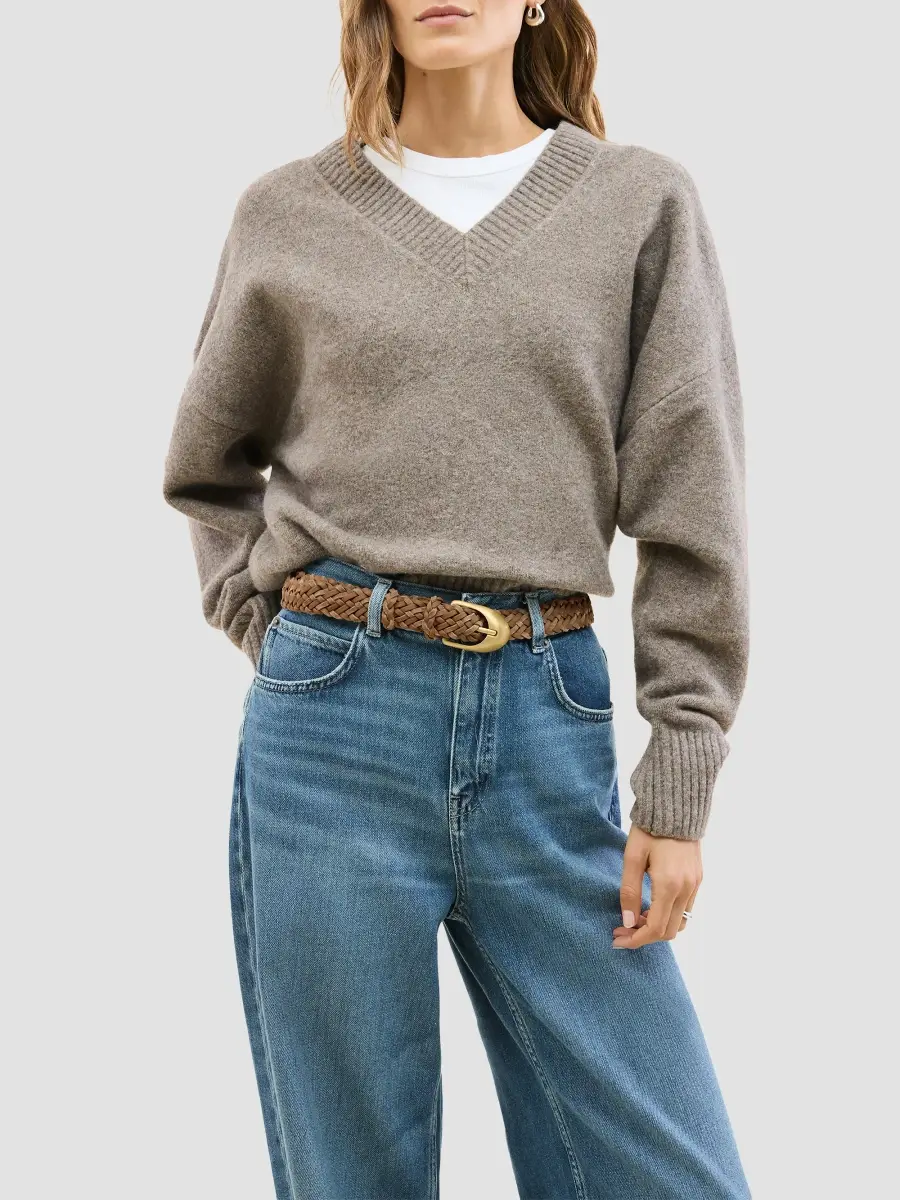 Naghedi Women's Sonora Striped Suede Woven Belt | Thumbnail 2 Naghedi Women's Sonora Striped Suede Woven Belt | Thumbnail 2