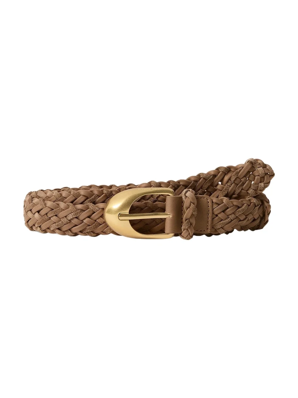 Naghedi Women's Sonora Striped Suede Woven Belt