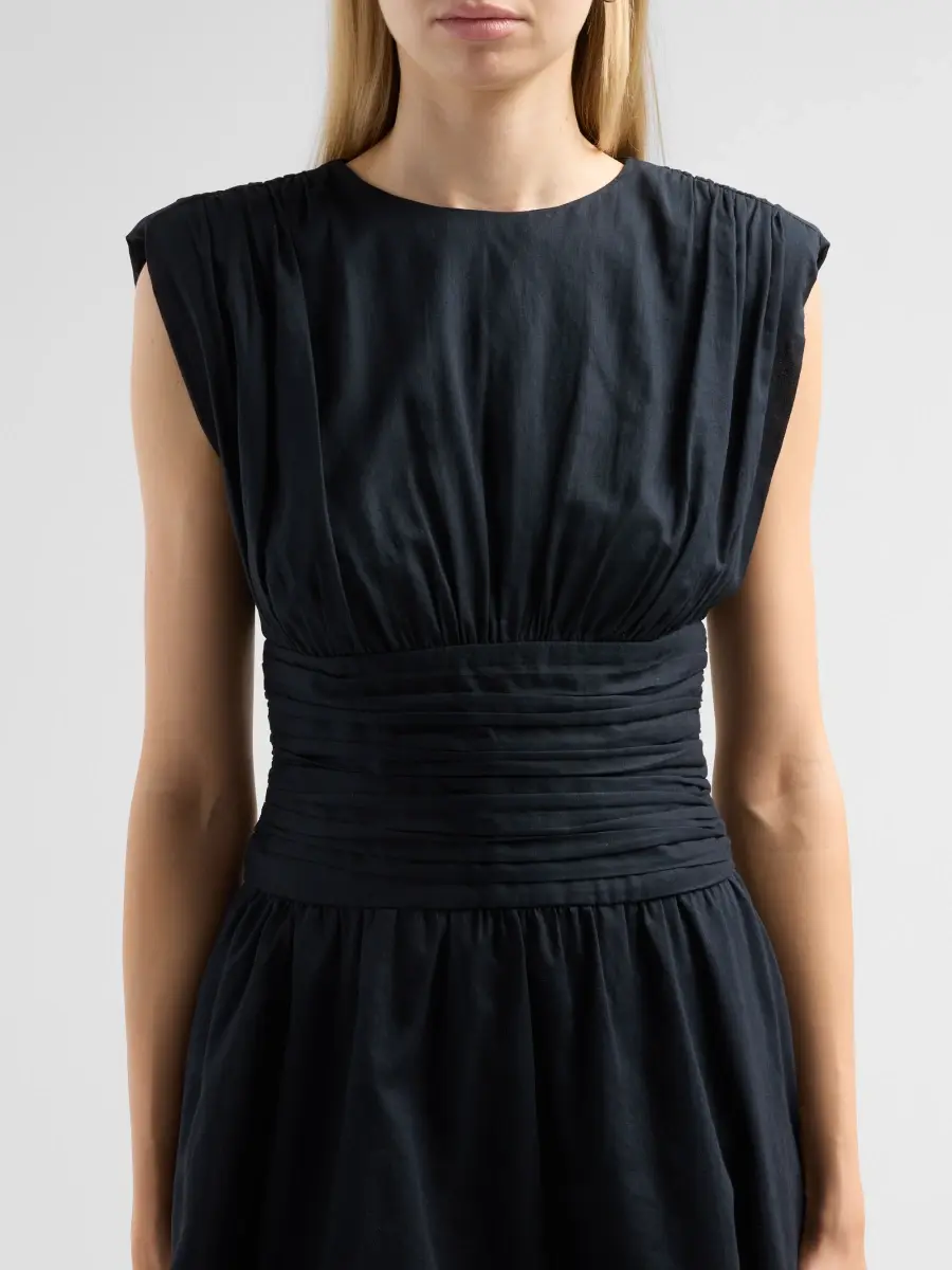Toccin Women's Eloise Strong Shoulder Ruched Mini Dress | Thumbnail 5 Toccin Women's Eloise Strong Shoulder Ruched Mini Dress | Thumbnail 5