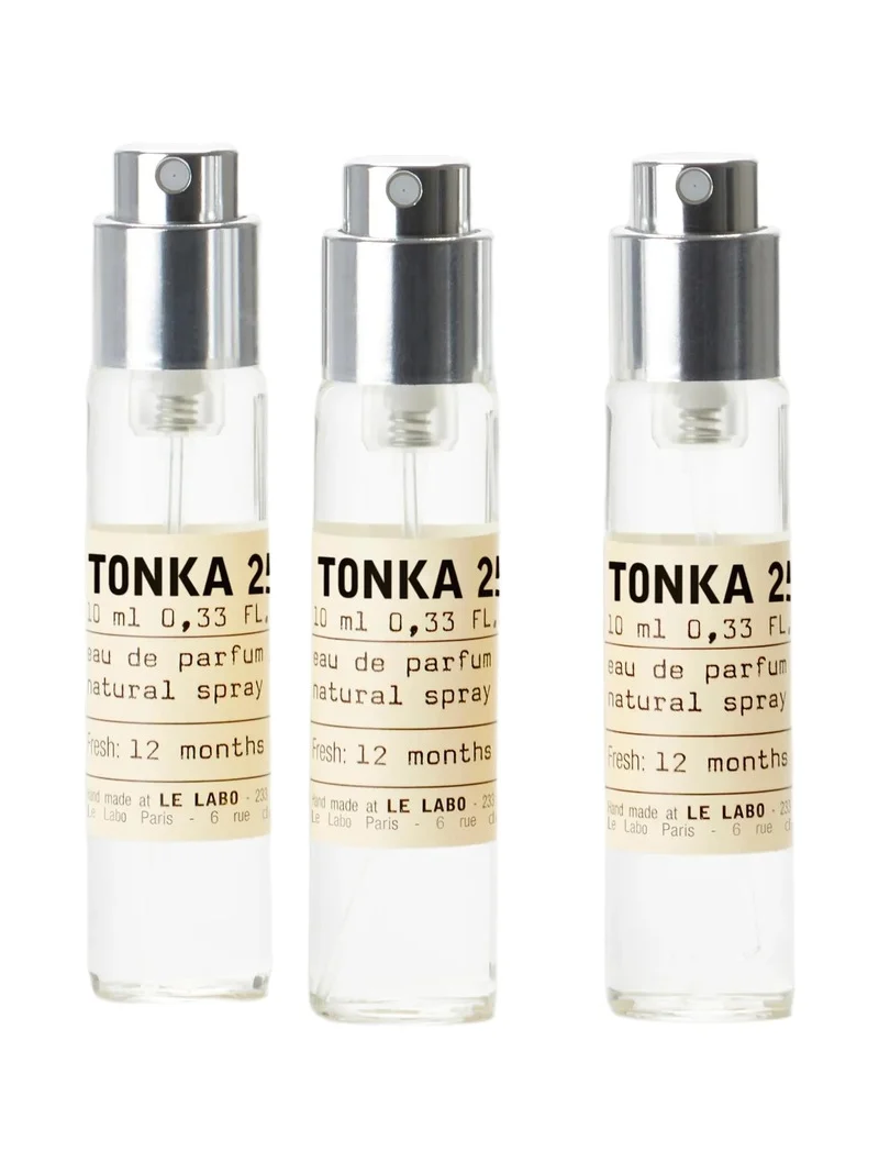Le Labo Women's Tonka 25 Eau de Parfum Natural Spray 3-Piece Travel Tube Refill Set