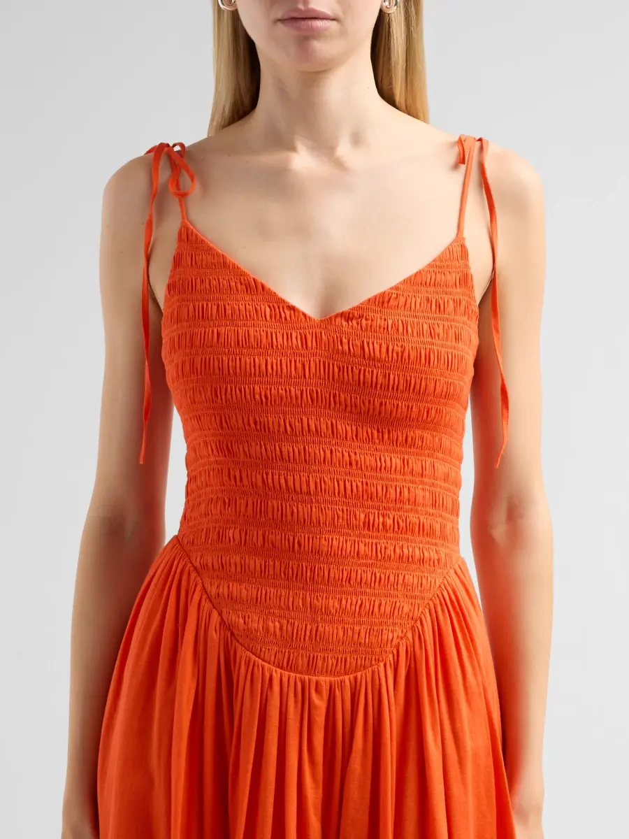 Toccin Women's Amaya Smocked Midi Dress | Thumbnail 5 Toccin Women's Amaya Smocked Midi Dress | Thumbnail 5