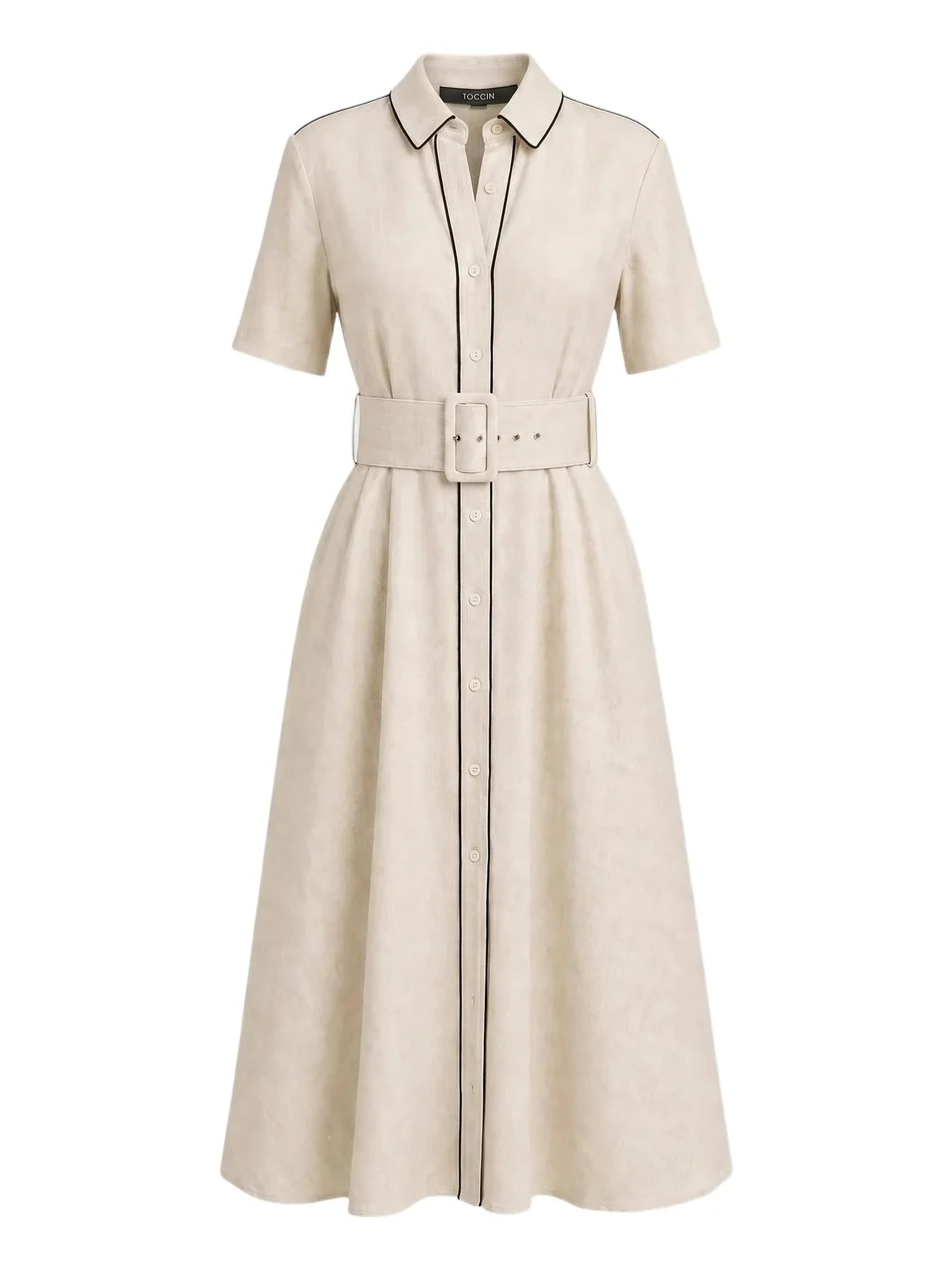 Women's Jean Linen-Blend Midi Shirtdress Women's Jean Linen-Blend Midi Shirtdress
