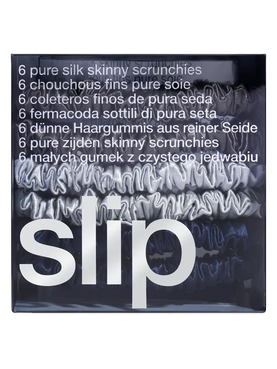 Slip Women's 6-Pack Pure Silk Skinny Scrunchies | Thumbnail 3