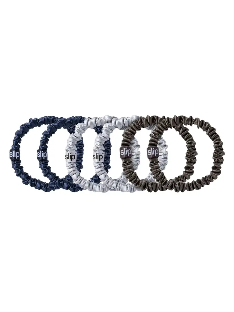 Women's 6-Pack Pure Silk Skinny Scrunchies