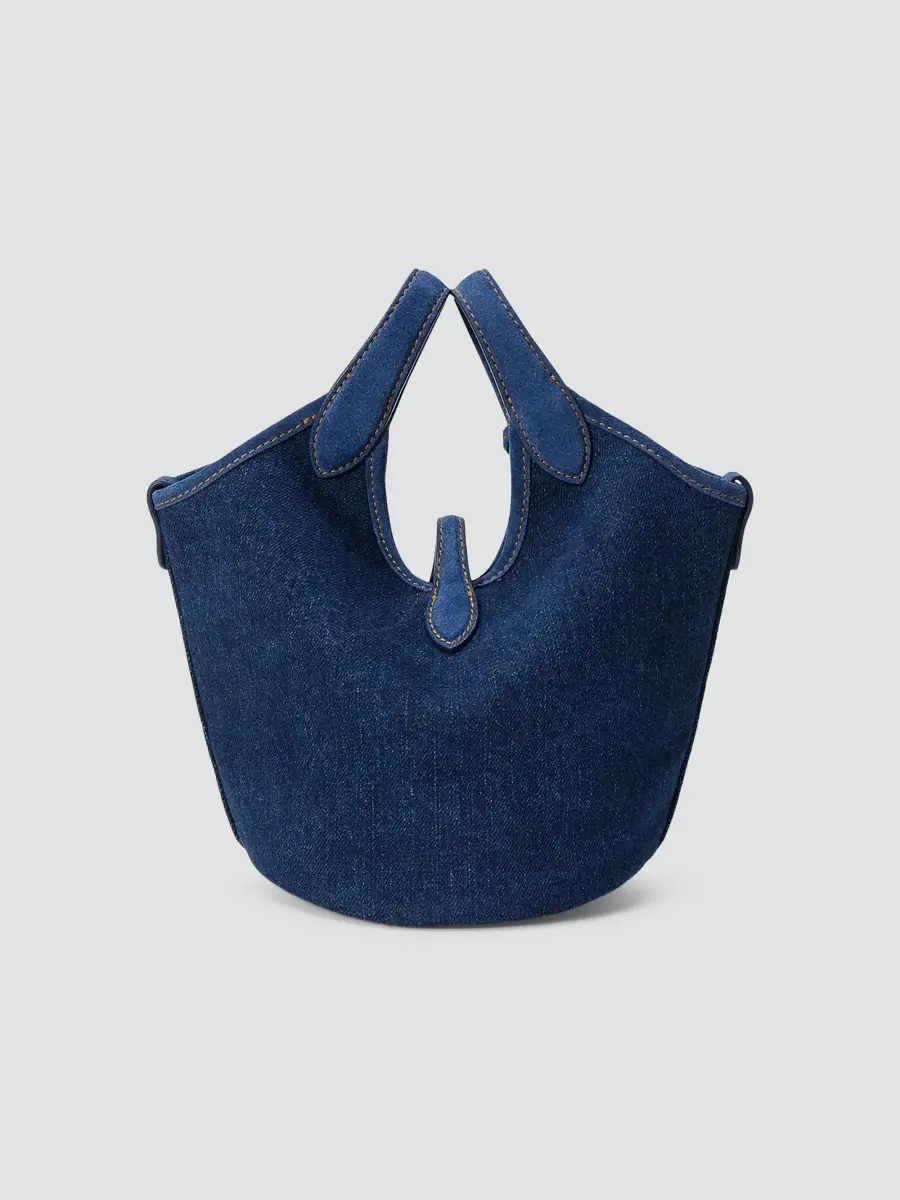 Polo Ralph Lauren Women's Polo Play Small Denim Tote Bag | Thumbnail 5 Polo Ralph Lauren Women's Polo Play Small Denim Tote Bag | Thumbnail 5