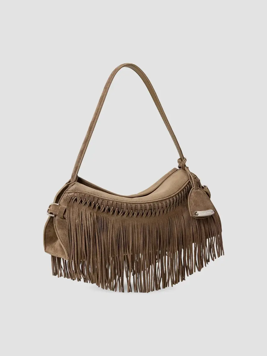 Ralph Lauren Collection Women's Small Suede Shoulder Bag | Thumbnail 3 Ralph Lauren Collection Women's Small Suede Shoulder Bag | Thumbnail 3
