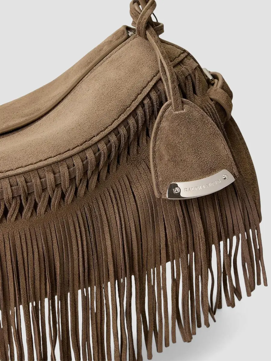 Ralph Lauren Collection Women's Small Suede Shoulder Bag | Thumbnail 5 Ralph Lauren Collection Women's Small Suede Shoulder Bag | Thumbnail 5
