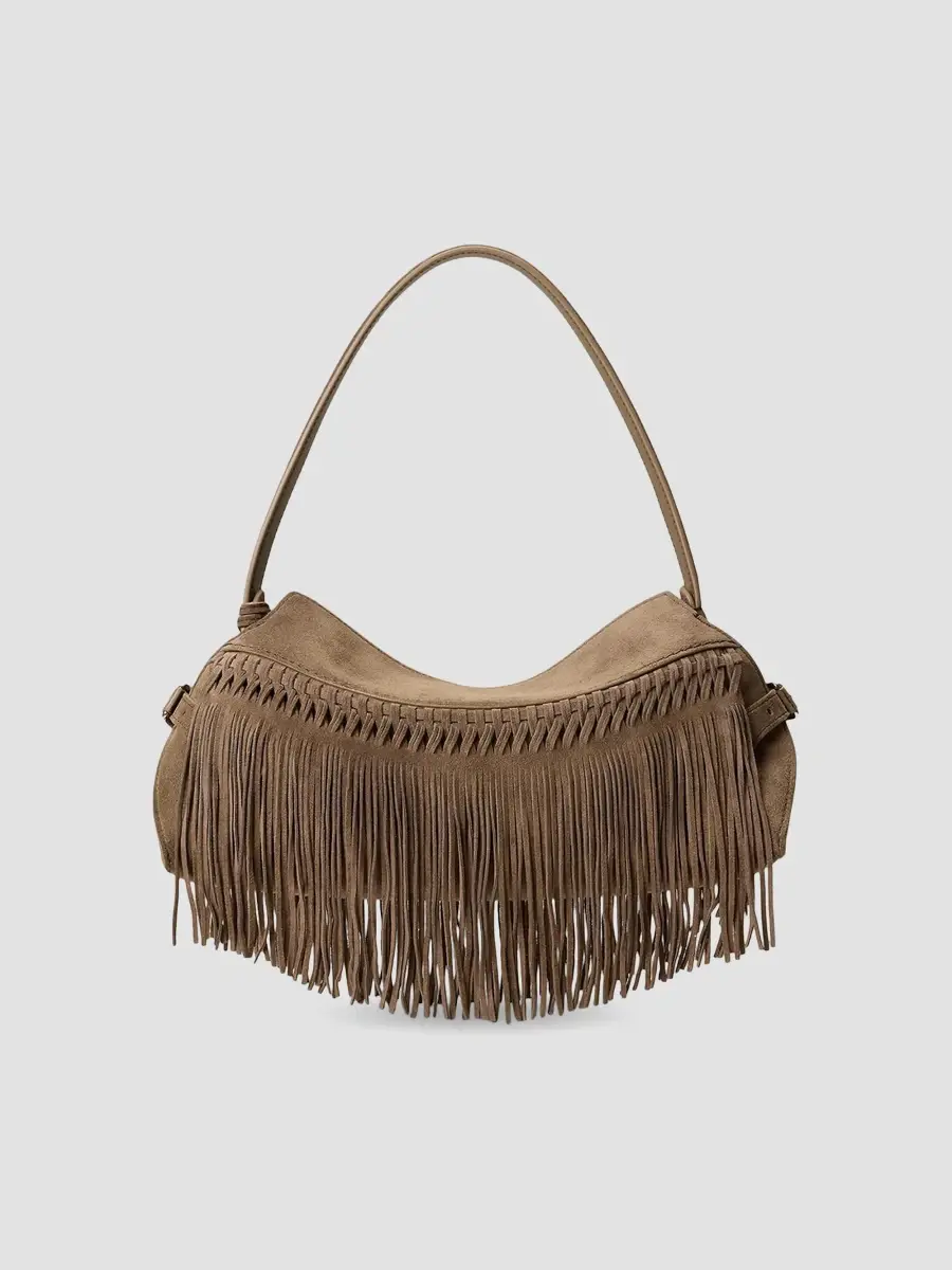 Ralph Lauren Collection Women's Small Suede Shoulder Bag | Thumbnail 6 Ralph Lauren Collection Women's Small Suede Shoulder Bag | Thumbnail 6