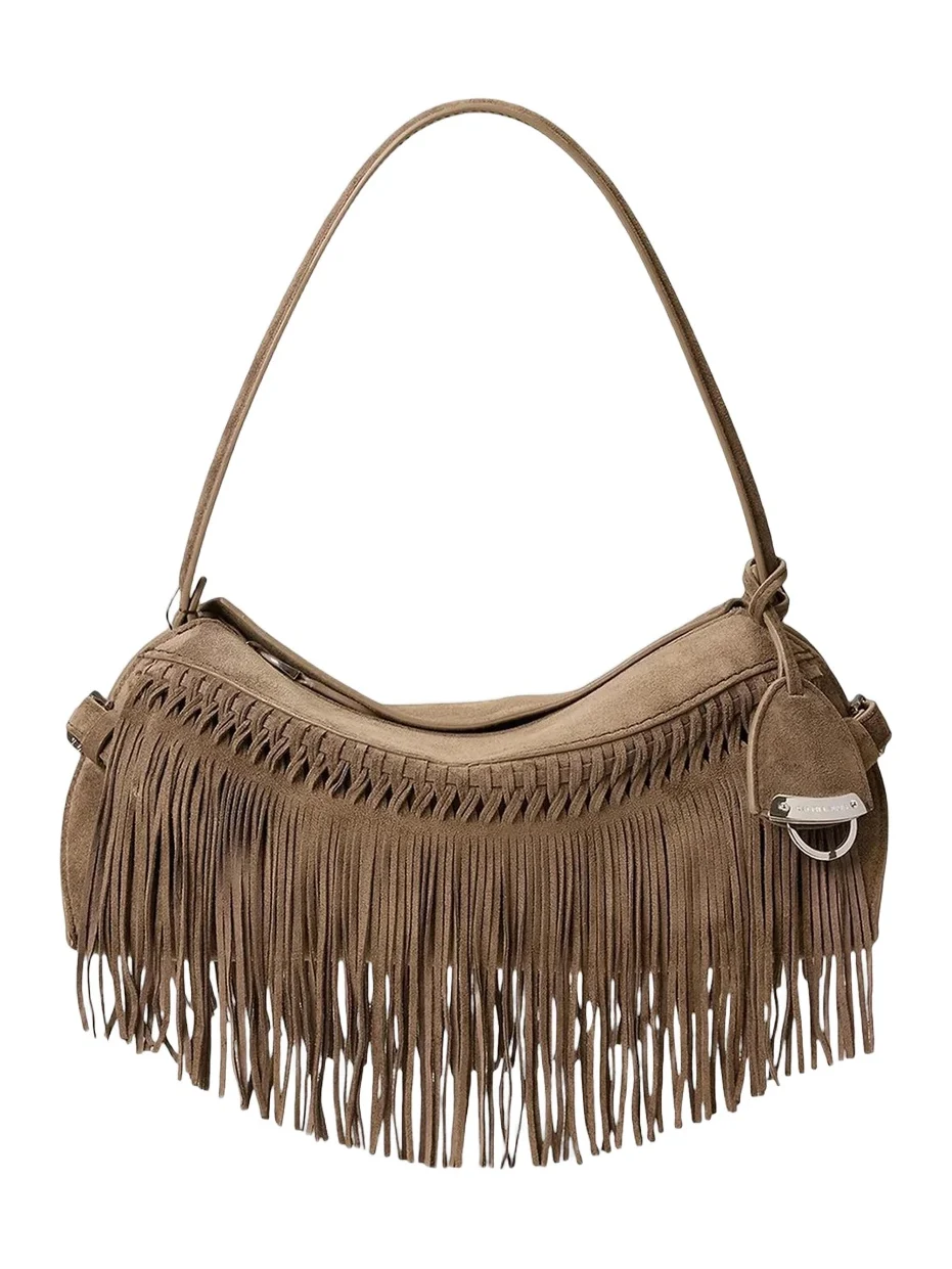 Women's Small Suede Shoulder Bag Women's Small Suede Shoulder Bag