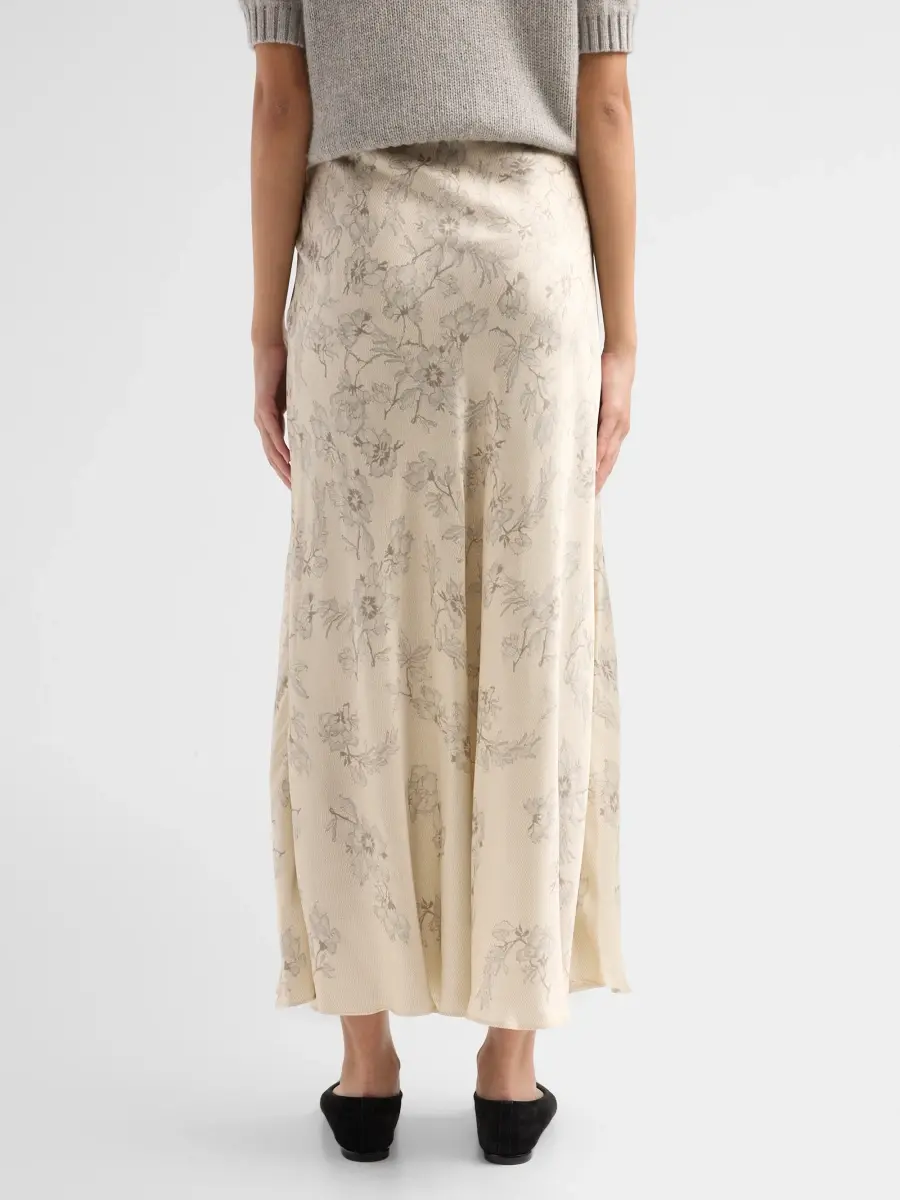 Alberta Ferretti Women's Floral Satin Maxi Skirt | Thumbnail 3 Alberta Ferretti Women's Floral Satin Maxi Skirt | Thumbnail 3