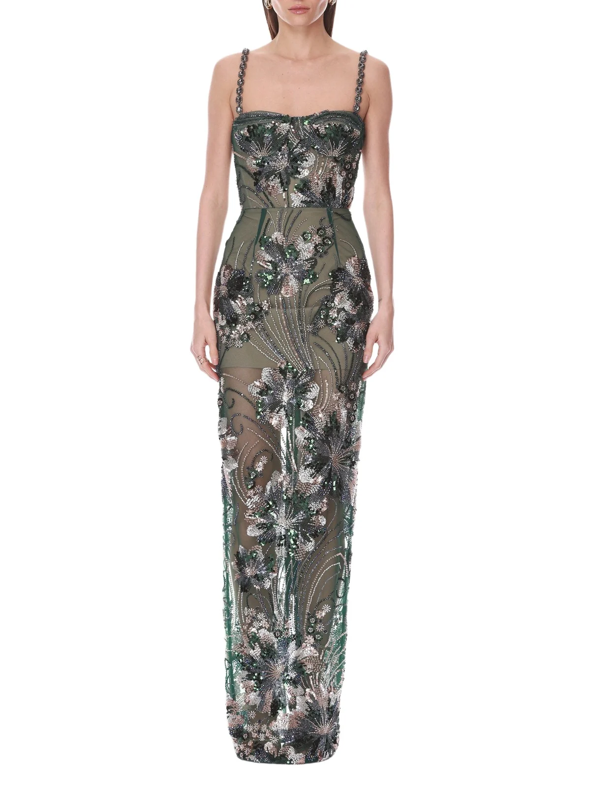 Women's Embellished Sweetheart Maxi Dress Women's Embellished Sweetheart Maxi Dress