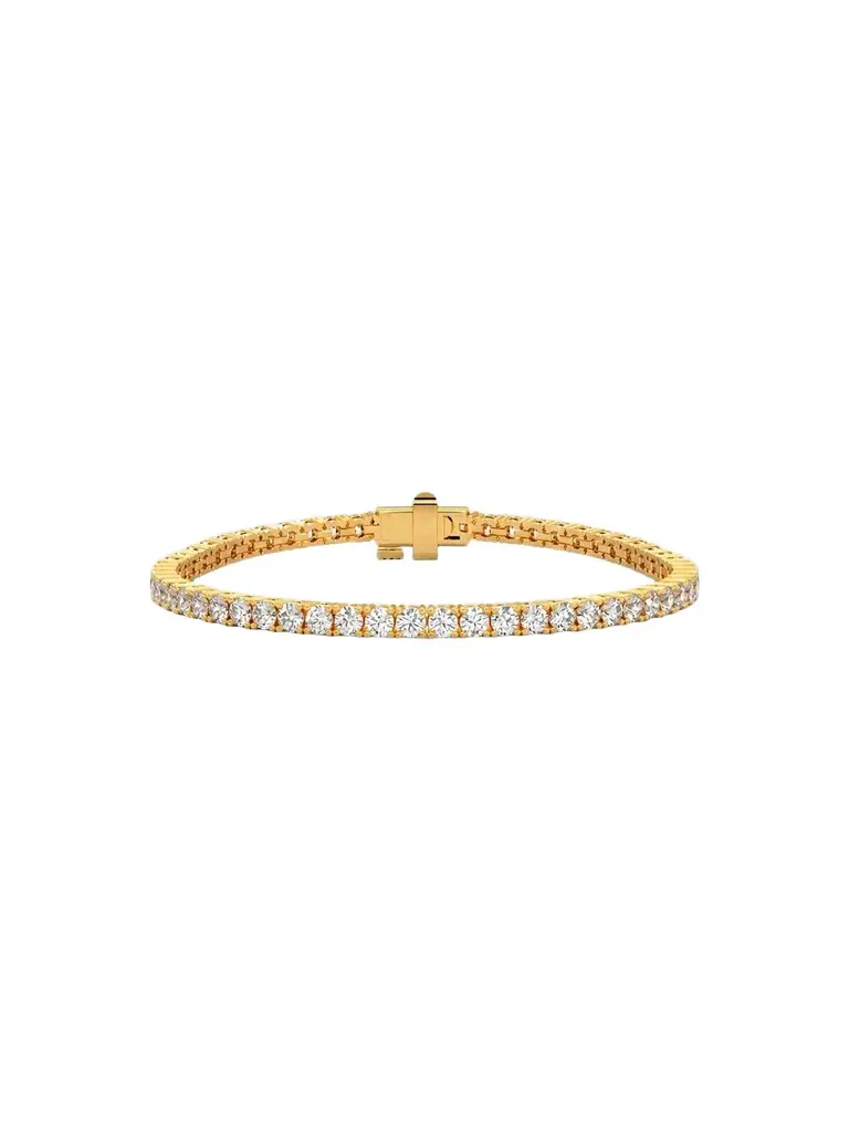Diamonds at Saks Fifth Avenue Women's 18K Yellow Gold & 5.00 TCW Lab-Grown Diamond Tennis Bracelet