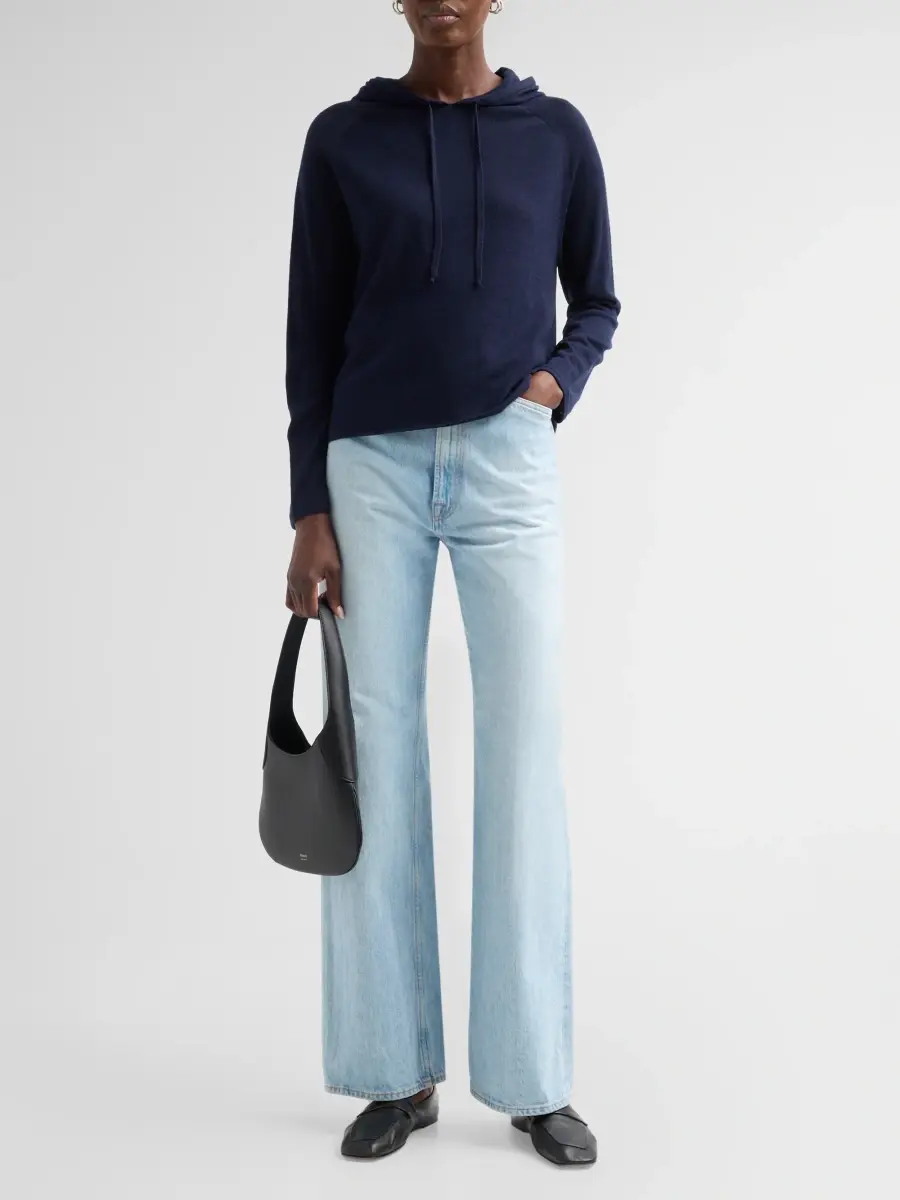 MAJESTIC FILATURES Women's Cashmere Knit Hoodie | Thumbnail 2