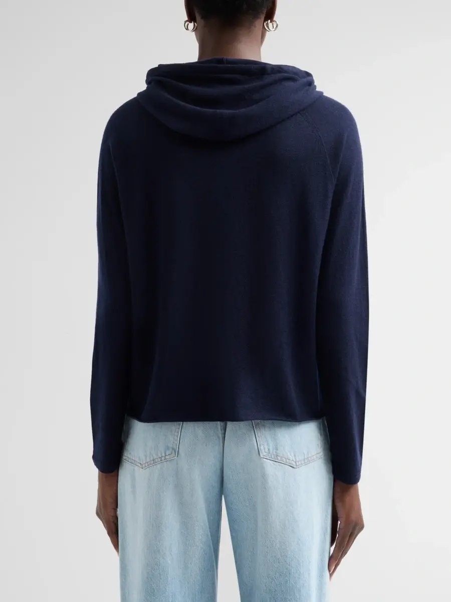 MAJESTIC FILATURES Women's Cashmere Knit Hoodie | Thumbnail 3