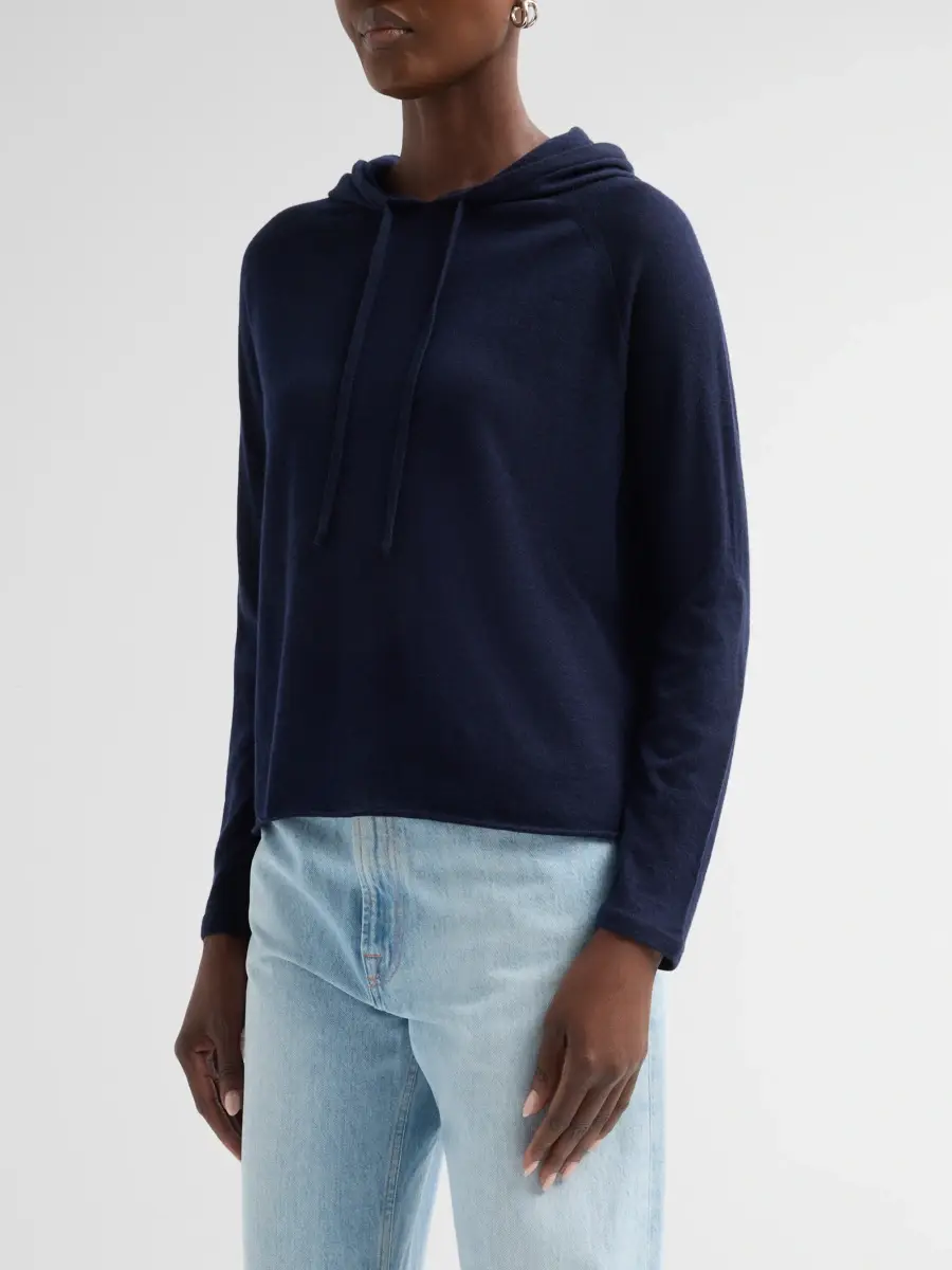 MAJESTIC FILATURES Women's Cashmere Knit Hoodie | Thumbnail 4