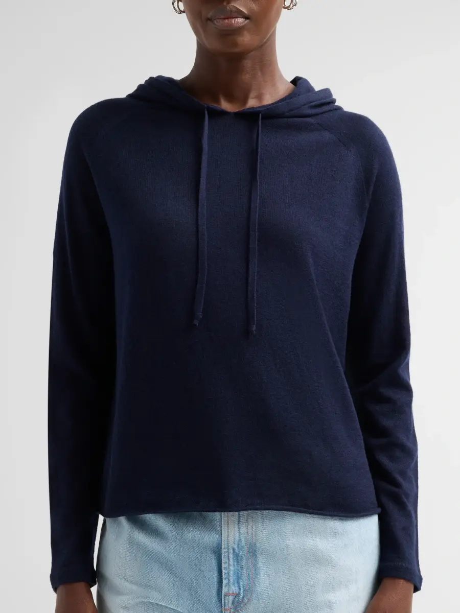 MAJESTIC FILATURES Women's Cashmere Knit Hoodie | Thumbnail 5