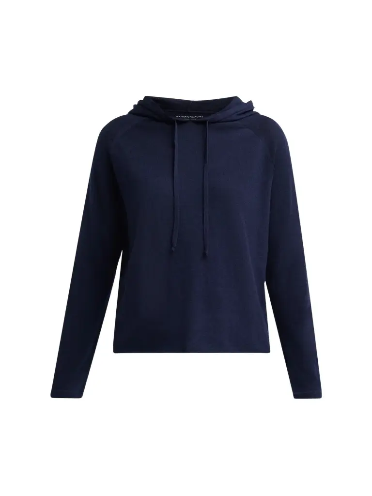 MAJESTIC FILATURES Women's Cashmere Knit Hoodie