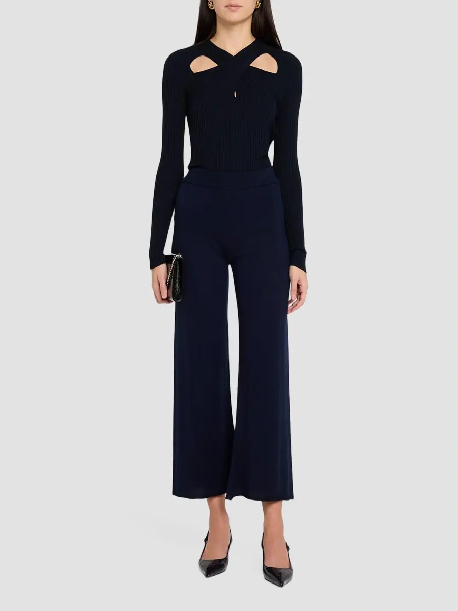 MAJESTIC FILATURES Women's Cashmere Wide-Leg Ankle Pants | Thumbnail 2 MAJESTIC FILATURES Women's Cashmere Wide-Leg Ankle Pants | Thumbnail 2