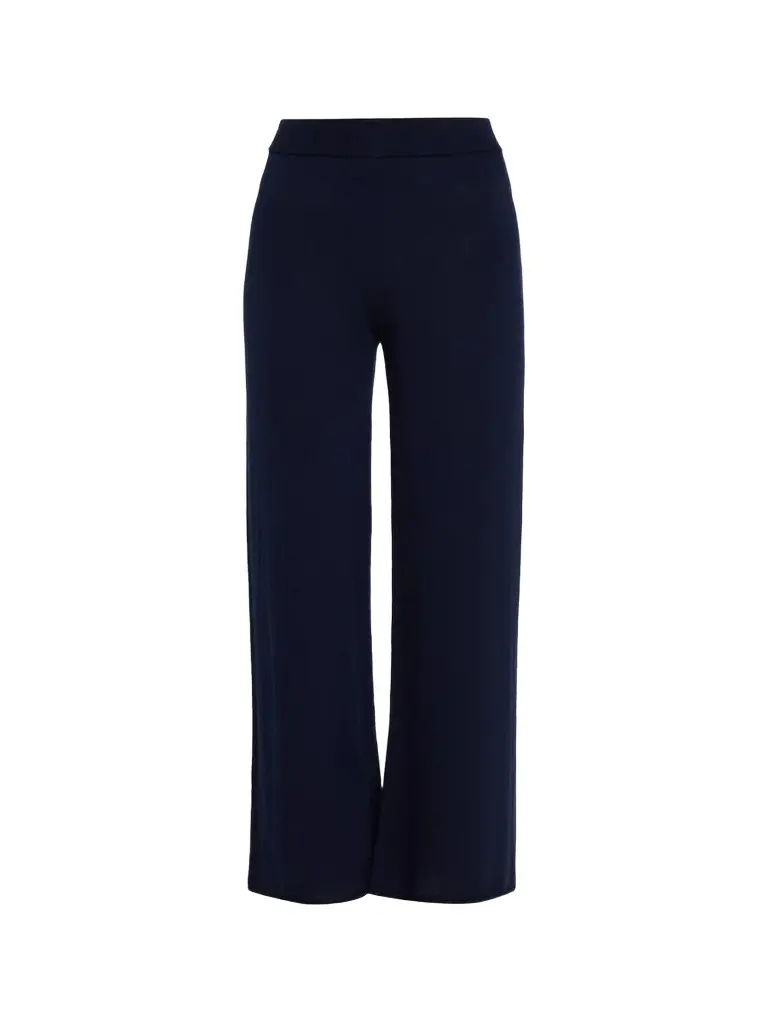 MAJESTIC FILATURES Women's Cashmere Wide-Leg Ankle Pants