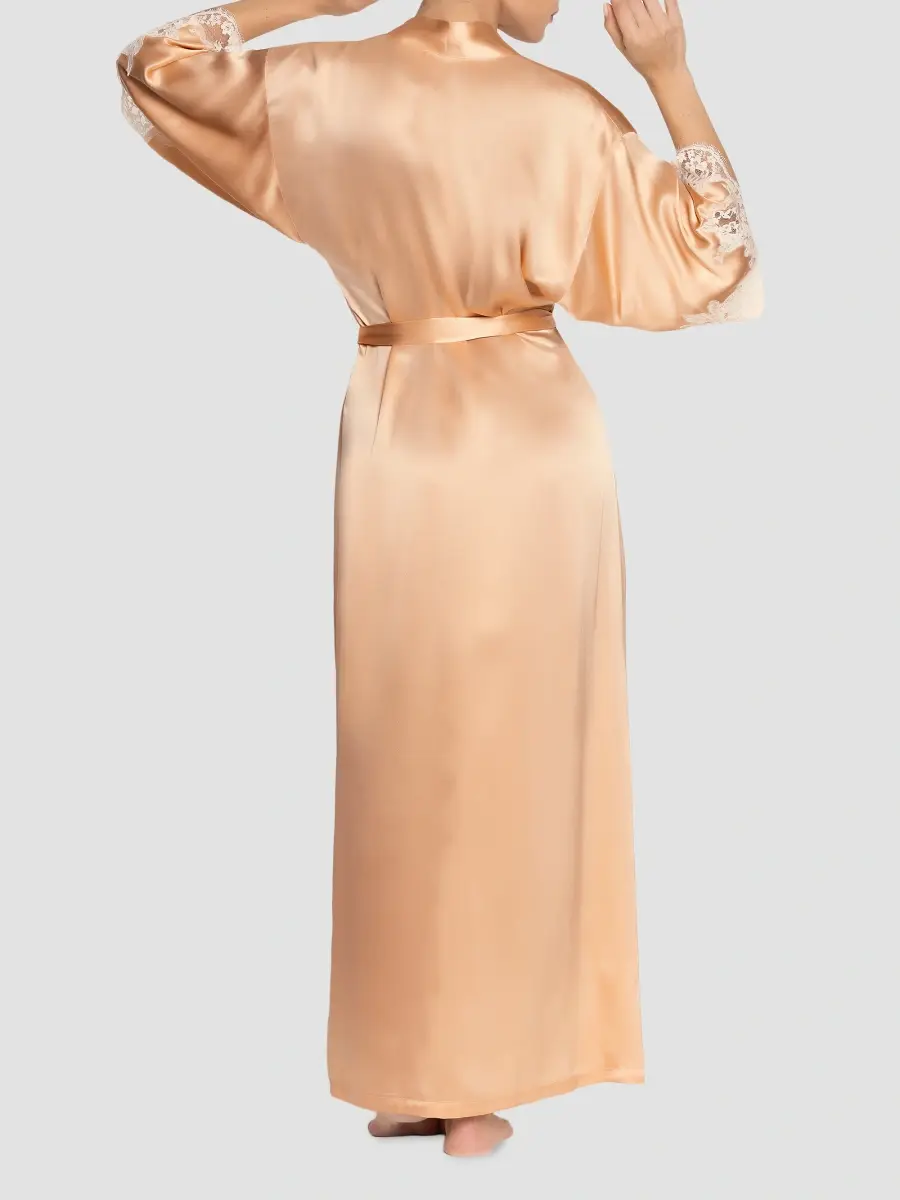Lise Charmel Women's Splendeur Soie Lace-Trim Silk-Blend Robe | Thumbnail 4