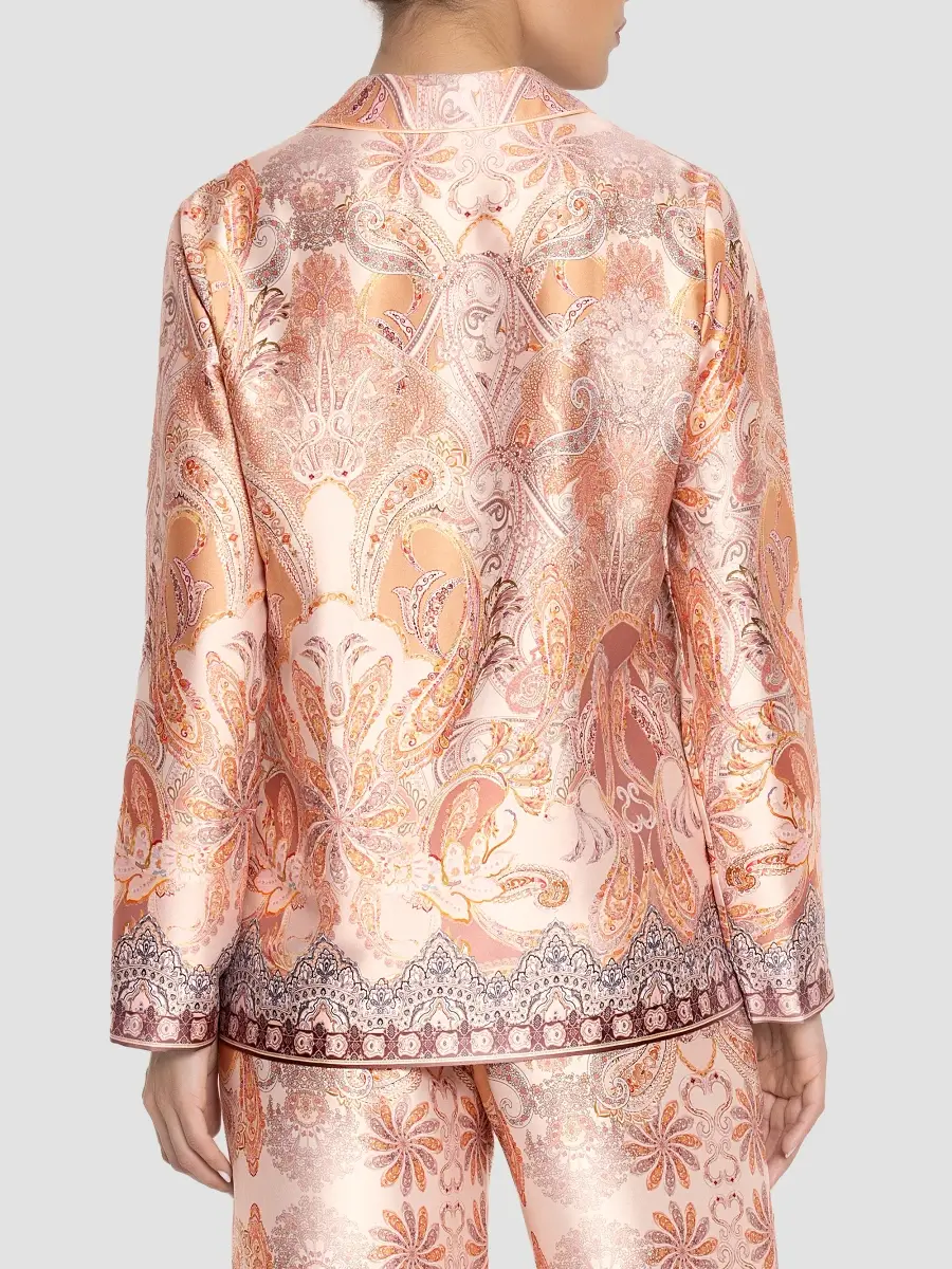 Lise Charmel Women's Voyage Splendeur Paisley Satin Pajama Shirt | Thumbnail 3 Lise Charmel Women's Voyage Splendeur Paisley Satin Pajama Shirt | Thumbnail 3