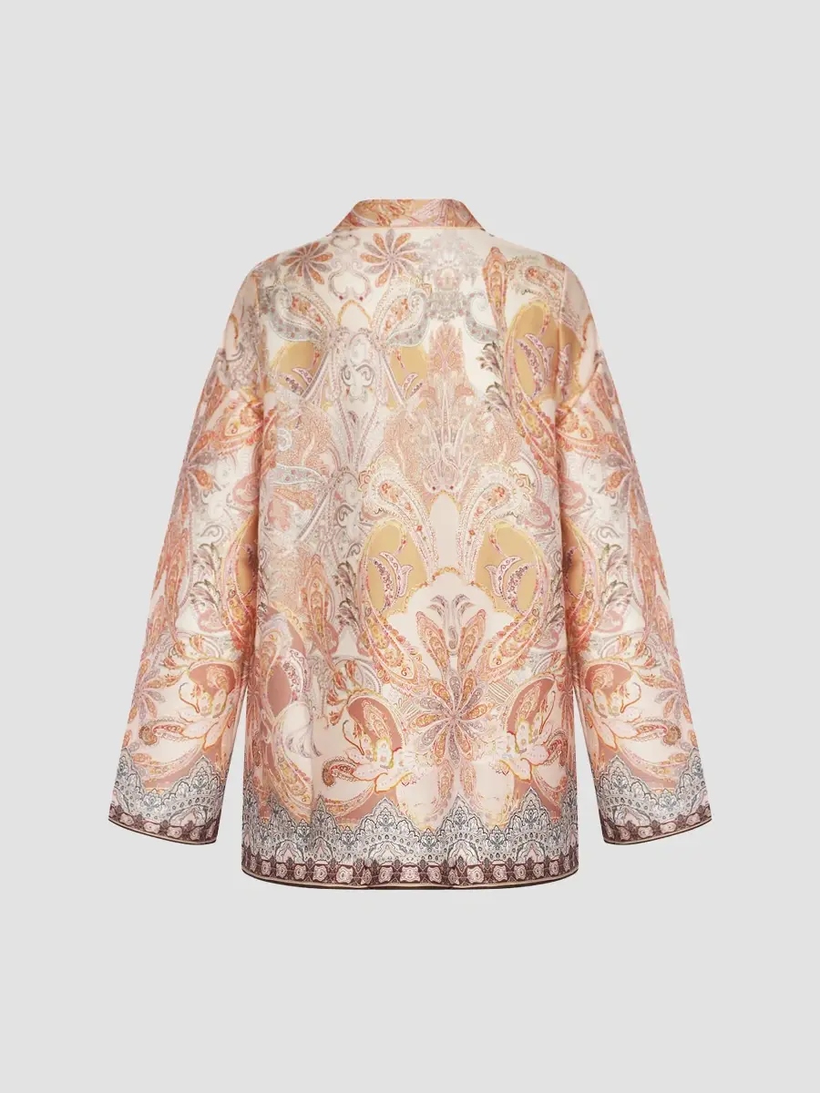 Lise Charmel Women's Voyage Splendeur Paisley Satin Pajama Shirt | Thumbnail 6 Lise Charmel Women's Voyage Splendeur Paisley Satin Pajama Shirt | Thumbnail 6