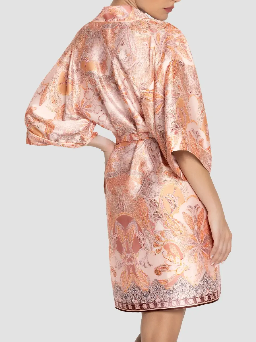 Lise Charmel Women's Voyage Splendeur Paisley Satin Robe | Thumbnail 3 Lise Charmel Women's Voyage Splendeur Paisley Satin Robe | Thumbnail 3