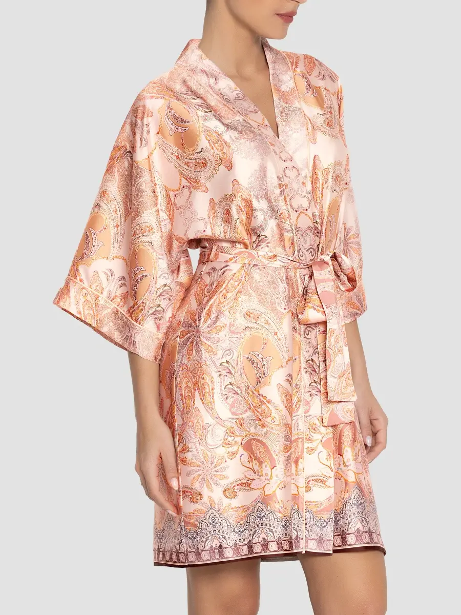Lise Charmel Women's Voyage Splendeur Paisley Satin Robe | Thumbnail 4 Lise Charmel Women's Voyage Splendeur Paisley Satin Robe | Thumbnail 4