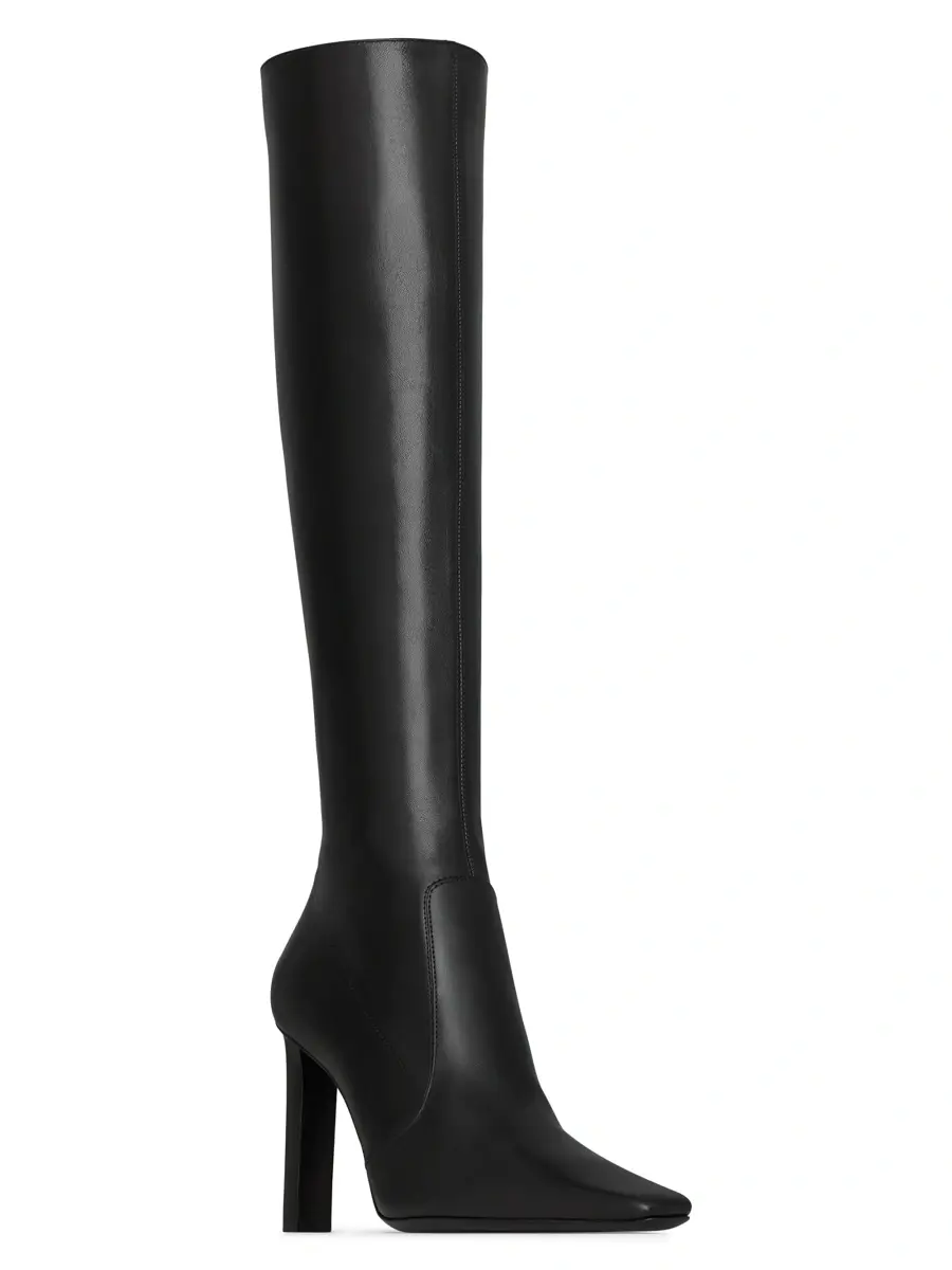Saint Laurent Women's Francoise Boots in Smooth Leather - Black | Thumbnail 2 Saint Laurent Women's Francoise Boots in Smooth Leather - Black | Thumbnail 2