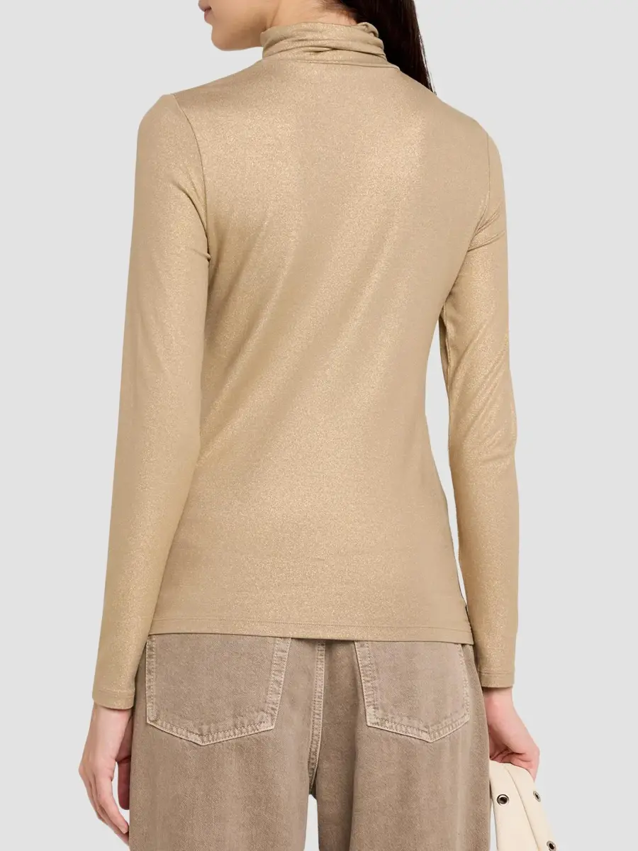 MAJESTIC FILATURES Women's Soft Touch Metallic Long-Sleeve Turtleneck Top | Thumbnail 3 MAJESTIC FILATURES Women's Soft Touch Metallic Long-Sleeve Turtleneck Top | Thumbnail 3