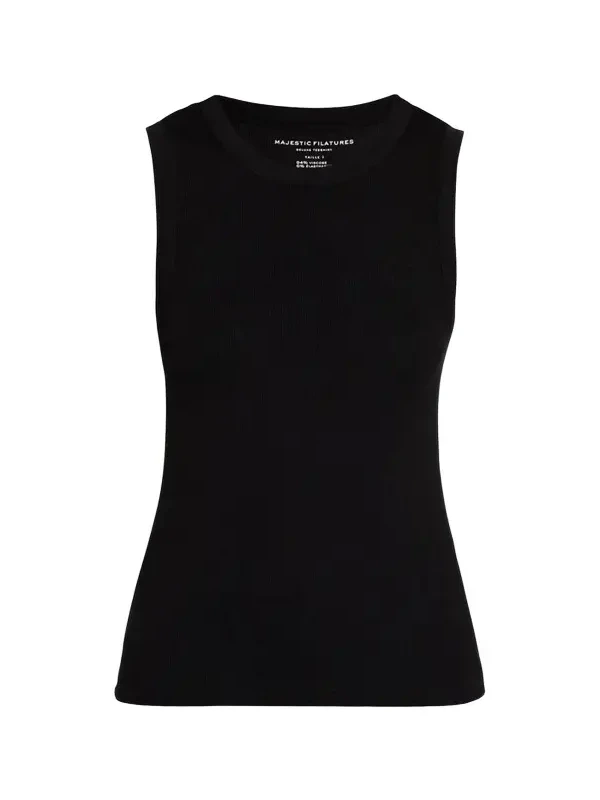 Women's Soft Touch Rib-Knit Crewneck Tank Top Women's Soft Touch Rib-Knit Crewneck Tank Top