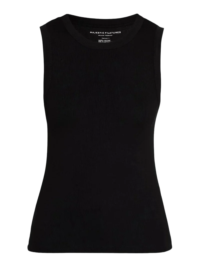 Women's Soft Touch Rib-Knit Crewneck Tank Top Women's Soft Touch Rib-Knit Crewneck Tank Top