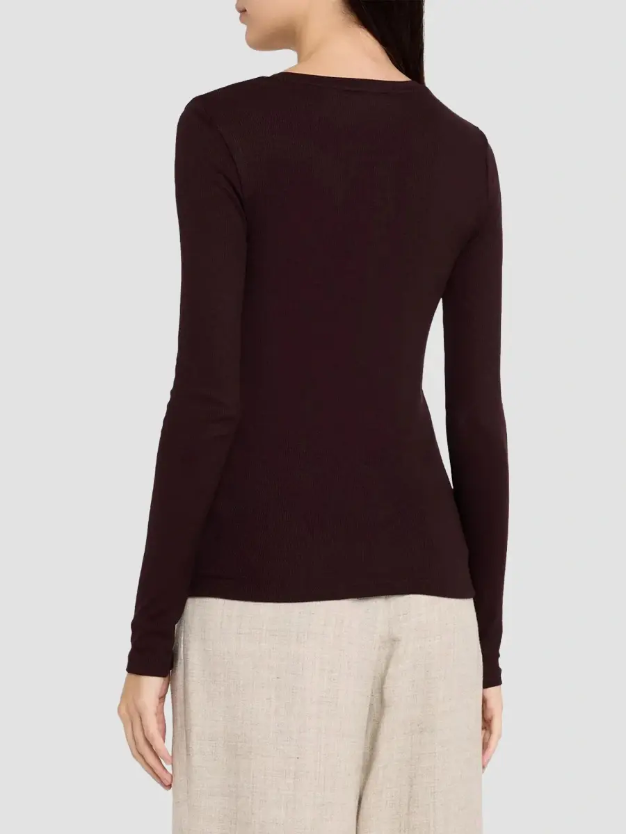MAJESTIC FILATURES Women's Soft Touch Rib-Knit Long-Sleeve Crewneck T-Shirt | Thumbnail 3 MAJESTIC FILATURES Women's Soft Touch Rib-Knit Long-Sleeve Crewneck T-Shirt | Thumbnail 3