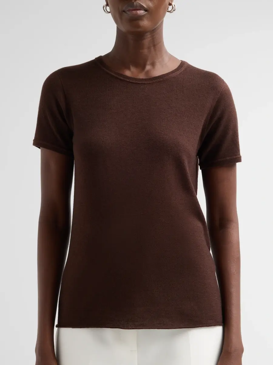 MAJESTIC FILATURES Women's Washable Cashmere Crewneck T-Shirt | Thumbnail 5 MAJESTIC FILATURES Women's Washable Cashmere Crewneck T-Shirt | Thumbnail 5