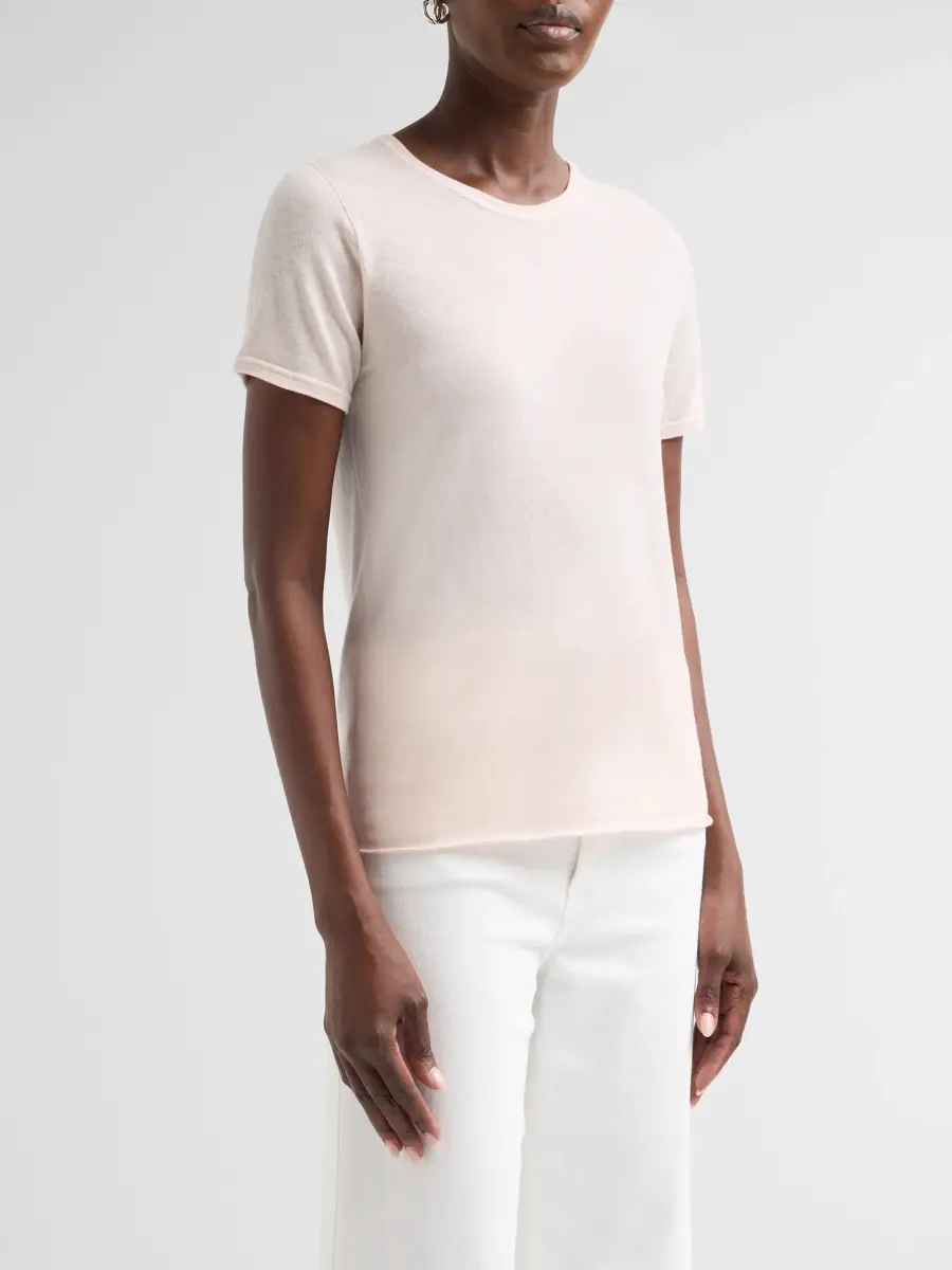 MAJESTIC FILATURES Women's Washable Cashmere Crewneck T-Shirt | Thumbnail 4 MAJESTIC FILATURES Women's Washable Cashmere Crewneck T-Shirt | Thumbnail 4