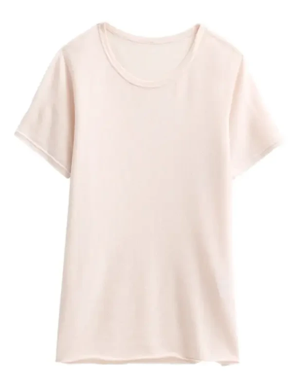 Women's Washable Cashmere Crewneck T-Shirt