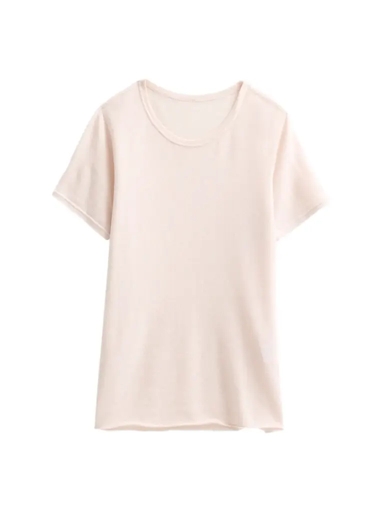 MAJESTIC FILATURES Women's Washable Cashmere Crewneck T-Shirt