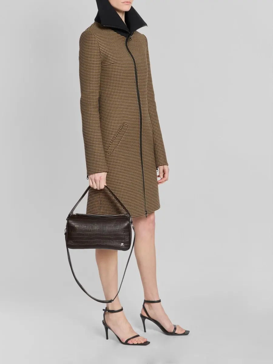 Courrèges Women's Three Sixty Medium Croc-Embossed Leather Shoulder Bag | Thumbnail 2