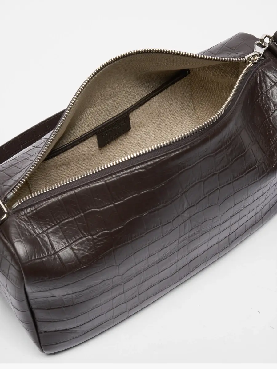 Courrèges Women's Three Sixty Medium Croc-Embossed Leather Shoulder Bag | Thumbnail 3
