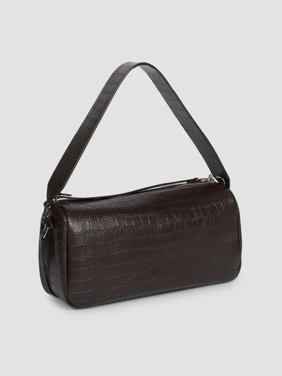 Courrèges Women's Three Sixty Medium Croc-Embossed Leather Shoulder Bag | Thumbnail 4