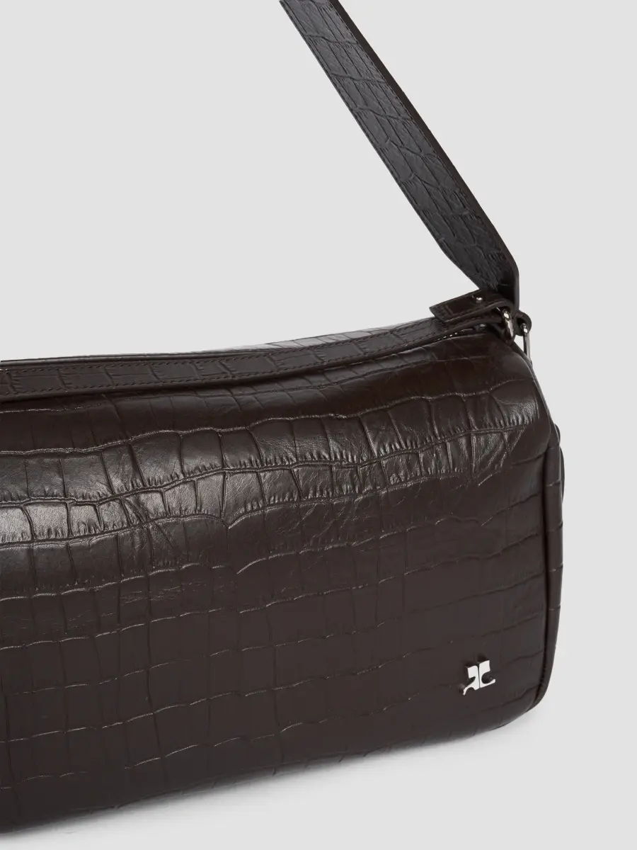 Courrèges Women's Three Sixty Medium Croc-Embossed Leather Shoulder Bag | Thumbnail 5