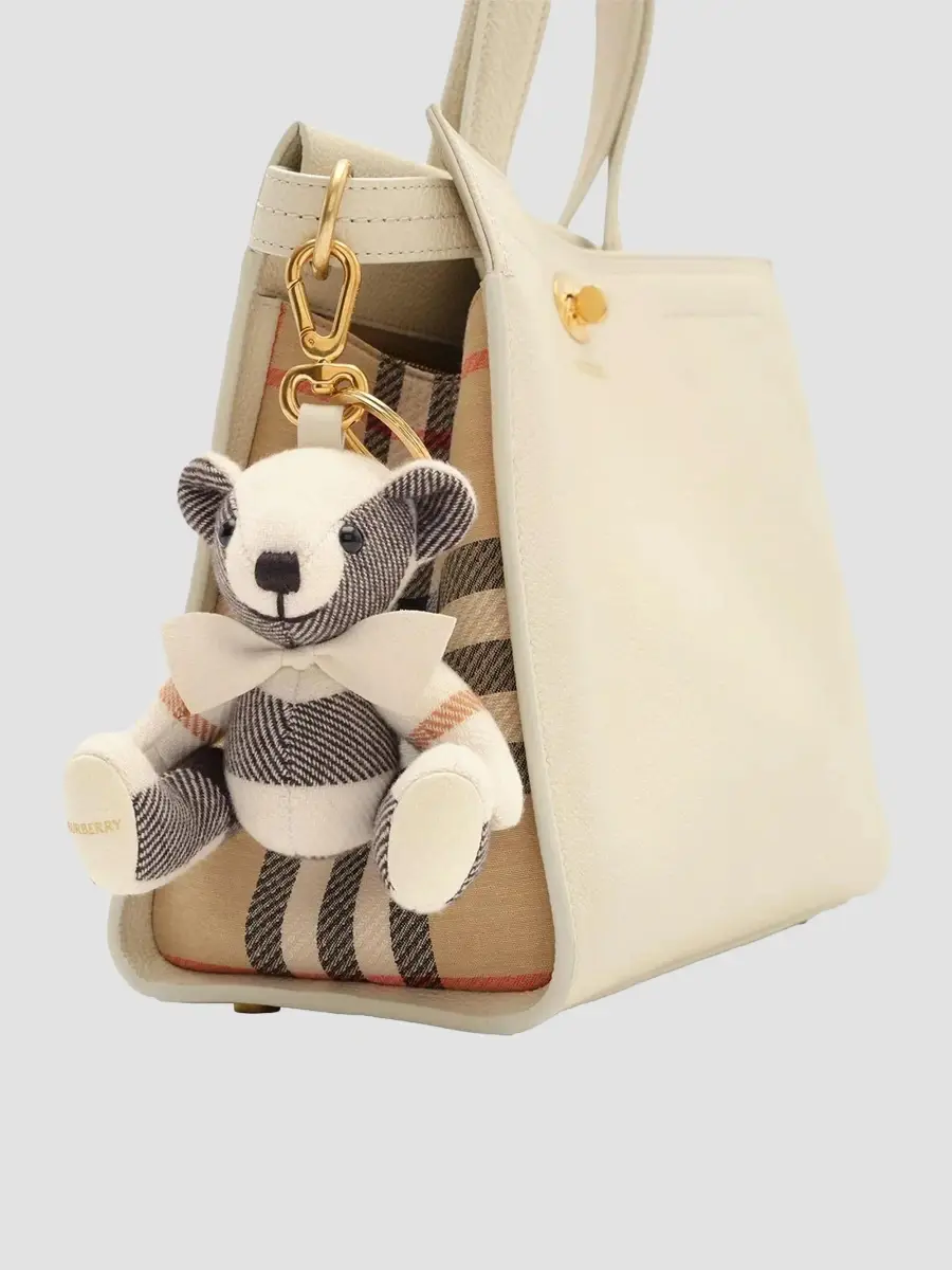 Burberry Women's Thomas Bear Check Cashmere Charm | Thumbnail 3